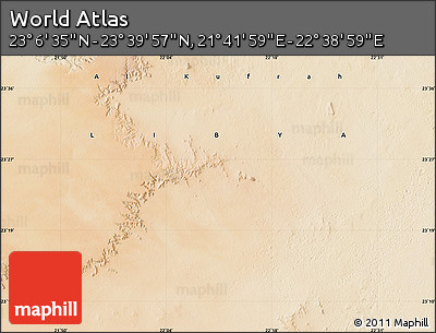Satellite Map of the Area around 23° 23' 16" N, 22° 10' 29" E