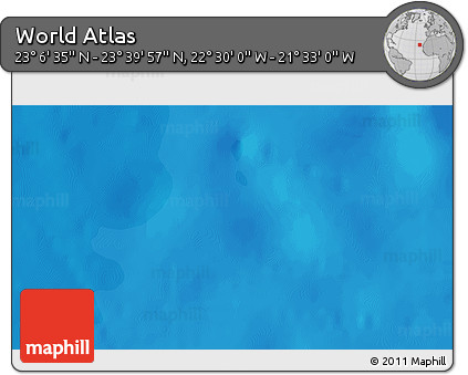 Political 3D Map of the Area around 23° 23' 16" N, 22° 1' 29" W