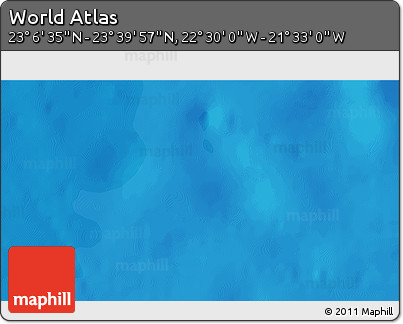Political 3D Map of the Area around 23° 23' 16" N, 22° 1' 29" W