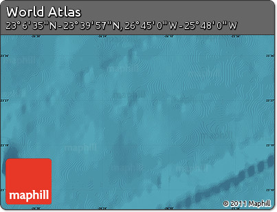 Satellite Map of the Area around 23° 23' 16" N, 26° 16' 29" W