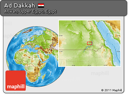 Physical Location Map of Ad Dakkah