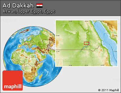 Physical Location Map of Ad Dakkah