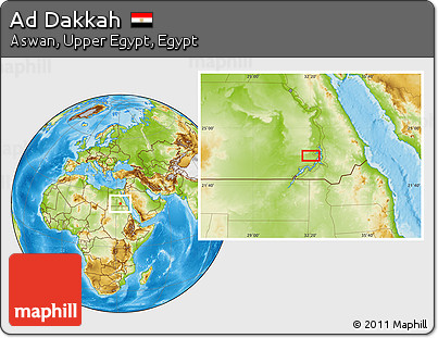 Physical Location Map of Ad Dakkah