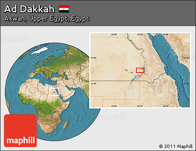 Satellite Location Map of Ad Dakkah