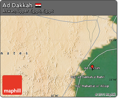 Satellite Map of Ad Dakkah