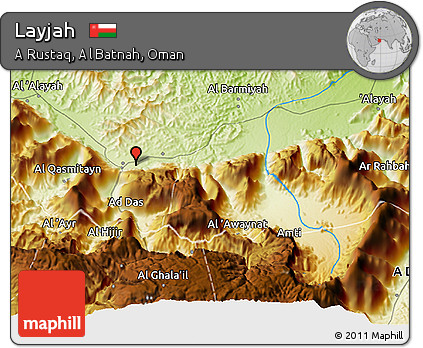 Physical 3D Map of Layjah