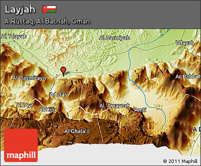 Physical 3D Map of Layjah