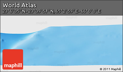 Physical Panoramic Map of the Area around 23° 23' 16" N, 65° 31' 30" E