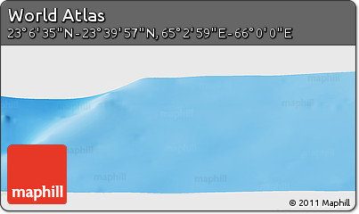 Physical Panoramic Map of the Area around 23° 23' 16" N, 65° 31' 30" E