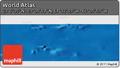 Shaded Relief Panoramic Map of the Area around 23° 23' 16" N, 67° 4' 29" W