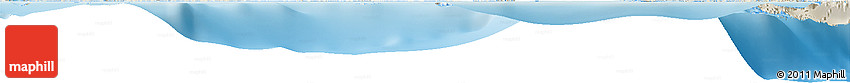 Shaded Relief Horizon Map of Stella Maris