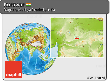 Physical Location Map of Kurāwar
