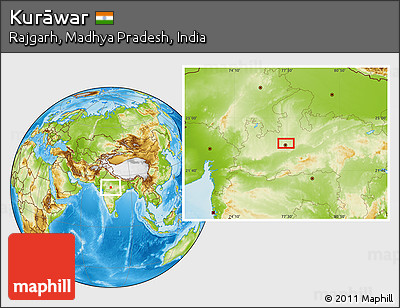 Physical Location Map of Kurāwar