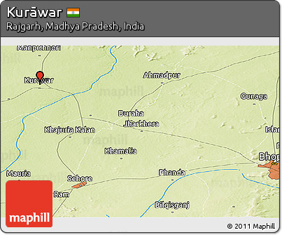Physical Panoramic Map of Kurāwar