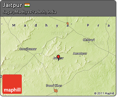 Physical Map of Jaitpur