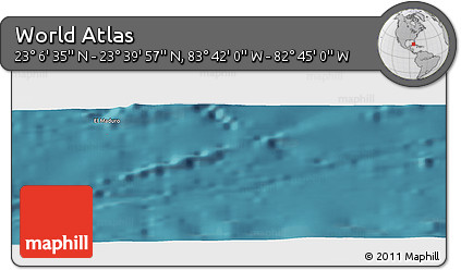 Satellite Panoramic Map of the Area around 23° 23' 16" N, 83° 13' 29" W