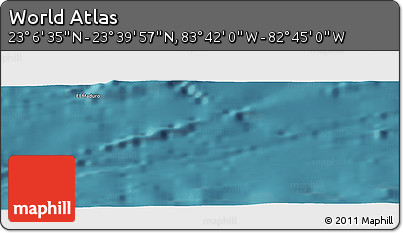 Satellite Panoramic Map of the Area around 23° 23' 16" N, 83° 13' 29" W