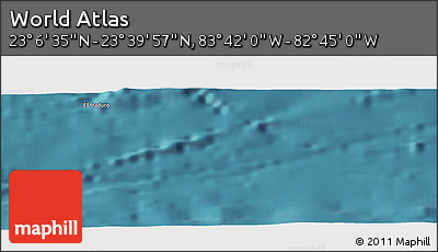 Satellite Panoramic Map of the Area around 23° 23' 16" N, 83° 13' 29" W