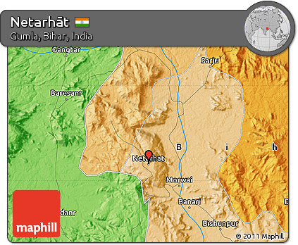 Political Map of Netarhāt