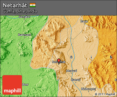 Political Map of Netarhāt