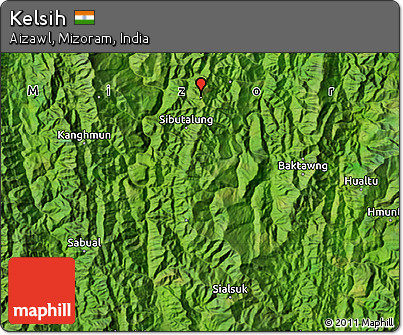 Satellite Map of Kelsih