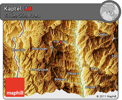 Physical 3D Map of Kaptel