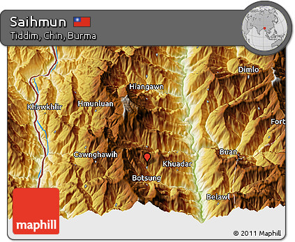 Physical 3D Map of Saihmun