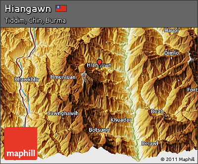 Physical 3D Map of Hiangawn