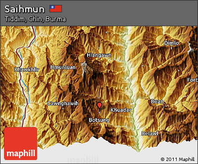 Physical 3D Map of Saihmun
