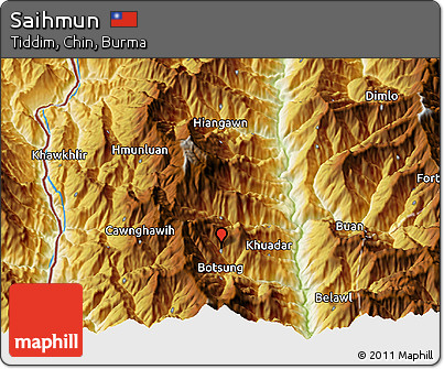 Physical 3D Map of Saihmun