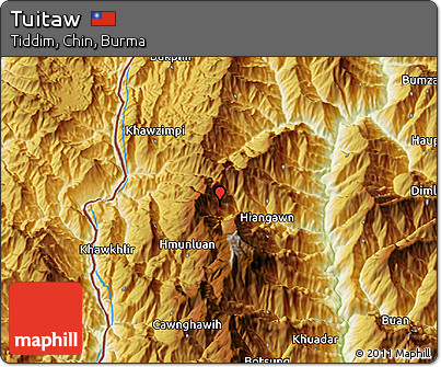 Physical 3D Map of Tuitaw