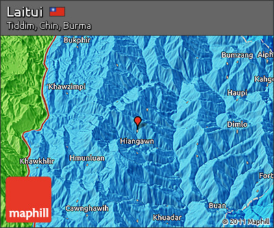 Political 3D Map of Laitui