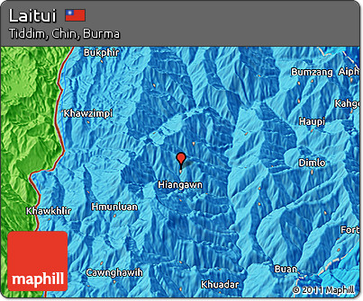 Political 3D Map of Laitui