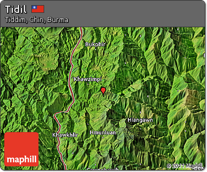 Satellite 3D Map of Tidil