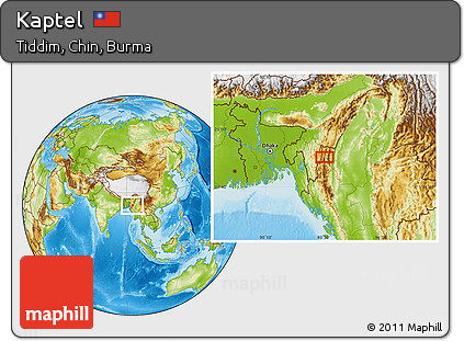Physical Location Map of Kaptel
