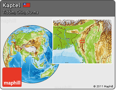 Physical Location Map of Kaptel