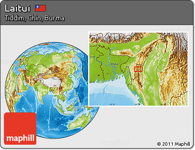 Physical Location Map of Laitui