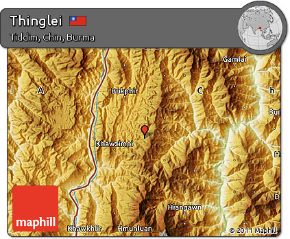 Physical Map of Thinglei