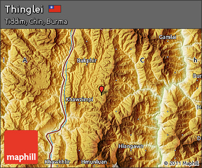 Physical Map of Thinglei