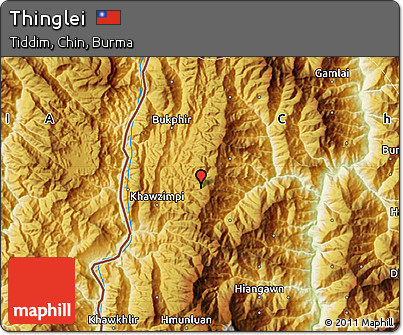 Physical Map of Thinglei
