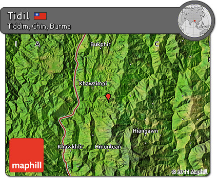 Satellite Map of Tidil