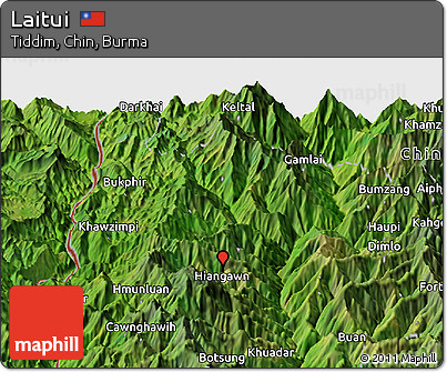 Satellite Panoramic Map of Laitui