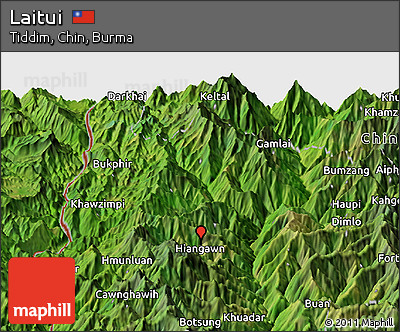 Satellite Panoramic Map of Laitui