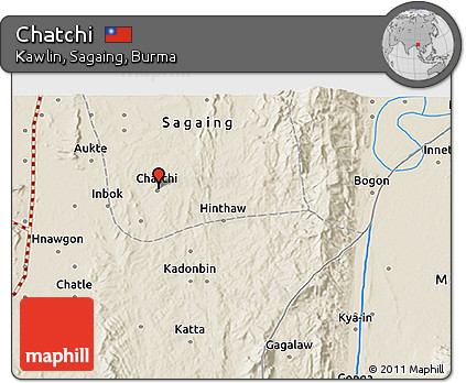 Shaded Relief 3D Map of Chatchi