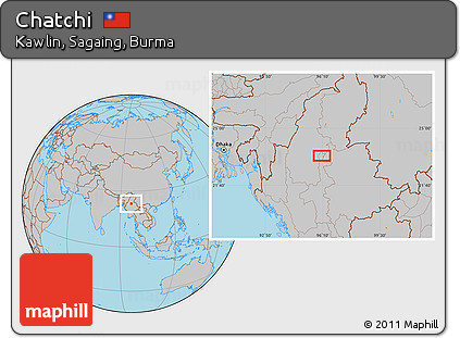 Gray Location Map of Chatchi