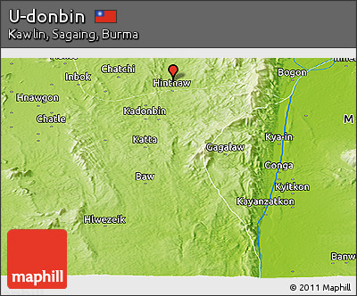 Physical Panoramic Map of U-donbin