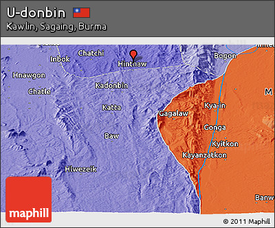 Political Panoramic Map of U-donbin