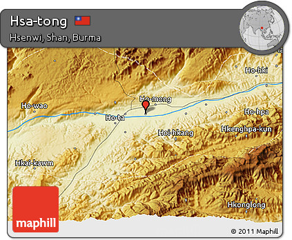 Physical 3D Map of Hsa-tong