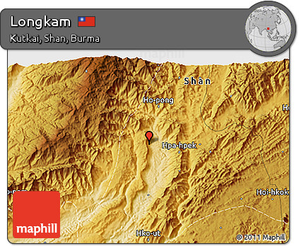 Physical 3D Map of Longkam