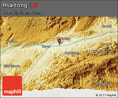 Physical 3D Map of Hsa-tong